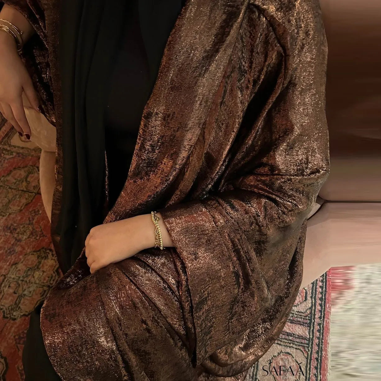 Amara Shimmer Luxe Abaya