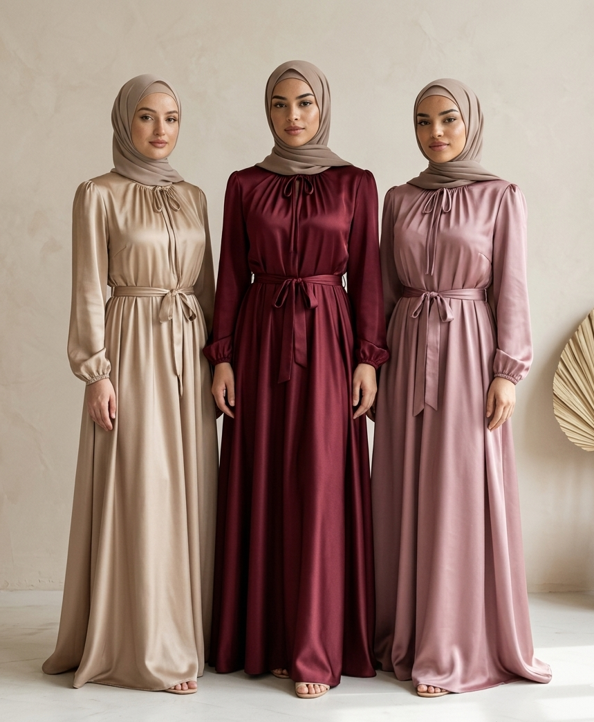 Velour Tie Abaya – Effortless Shape & Timeless Elegance