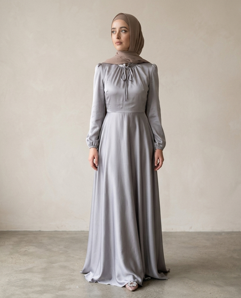 Velour Tie Abaya – Effortless Shape & Timeless Elegance