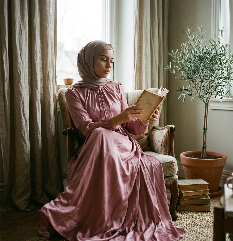 Velour Tie Abaya – Effortless Shape & Timeless Elegance