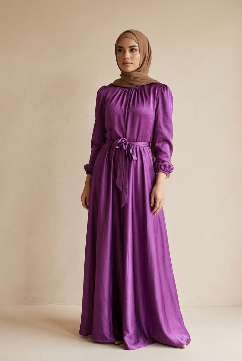 Velour Tie Abaya – Effortless Shape & Timeless Elegance