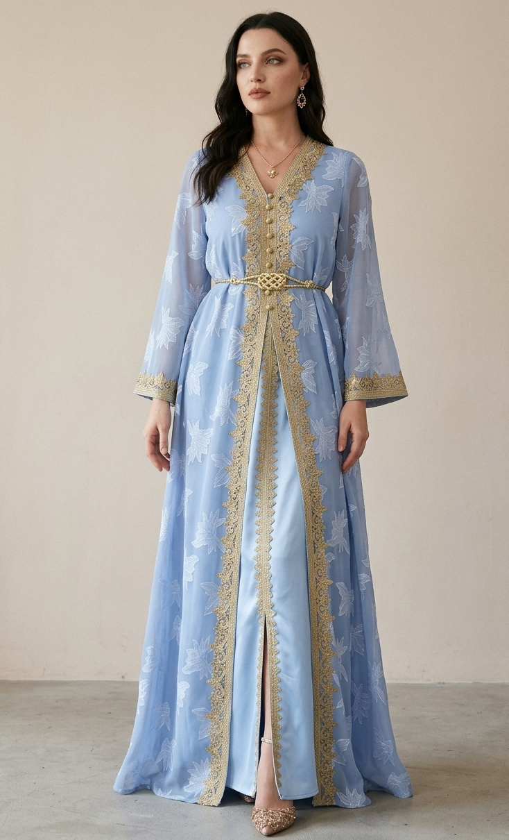 Noor Grace Abaya – Timeless Appliqué Elegance