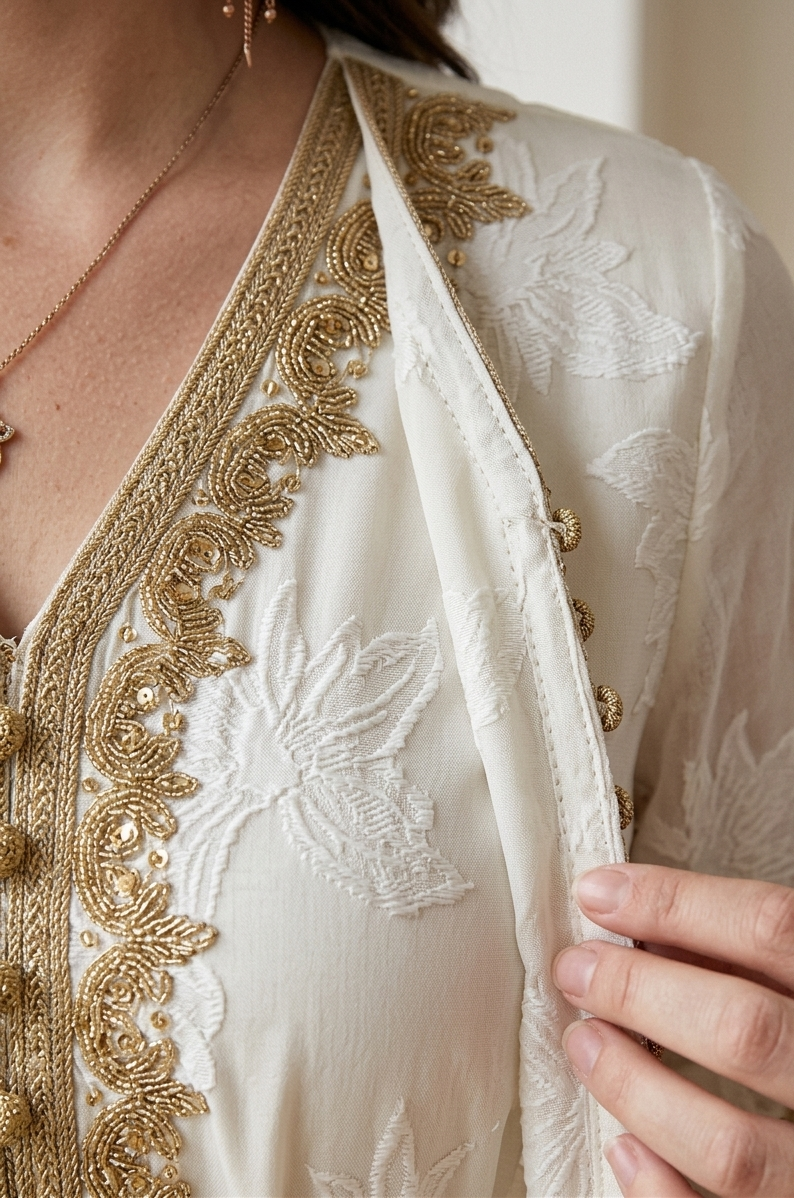 Noor Grace Abaya – Timeless Appliqué Elegance
