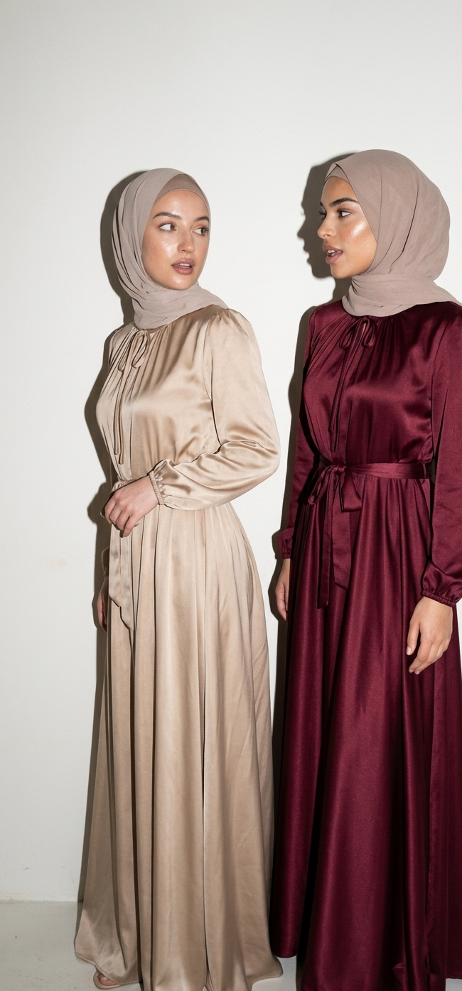 Velour Tie Abaya – Effortless Shape & Timeless Elegance